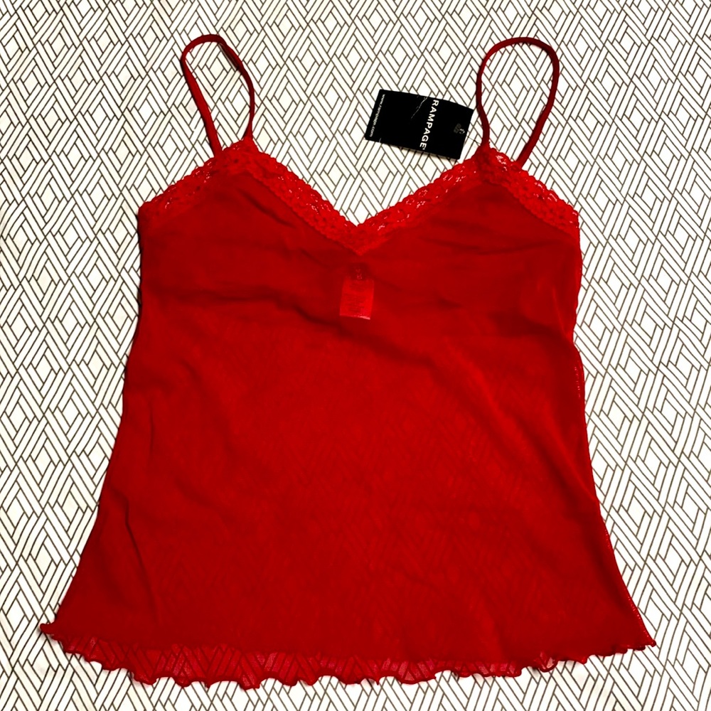 NWT. Sheer Rampage Lingerie Top